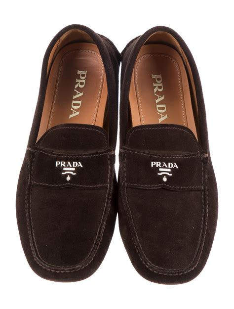 prada loafers suede